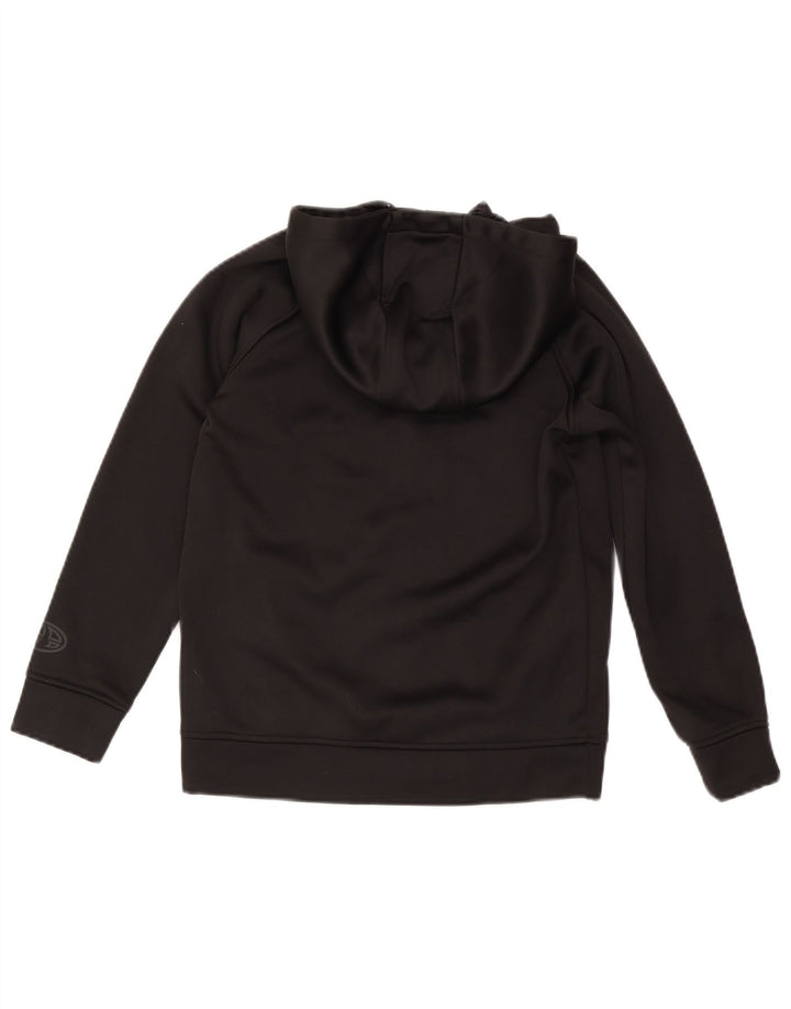 Maglione con cappuccio con zip grafica per ragazzi Animal 11-12 anni in poliestere nero
