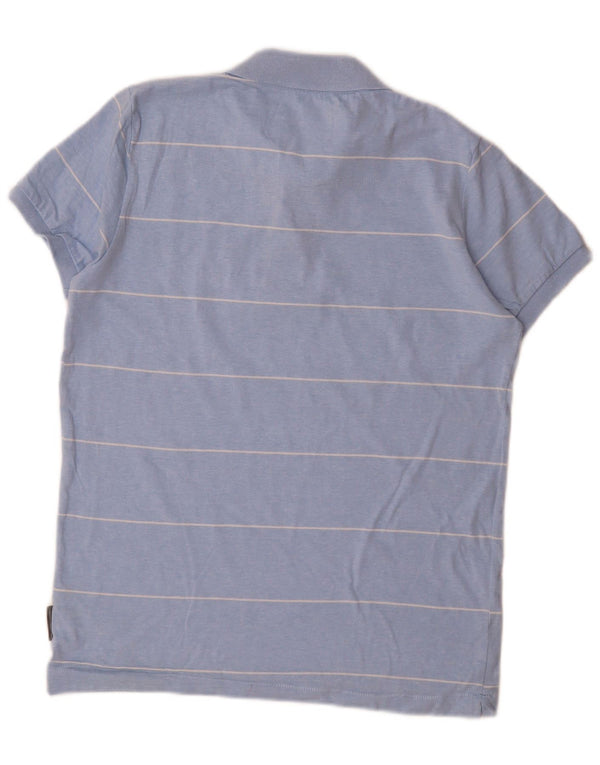 Polo da uomo French Connection in cotone a righe blu medio