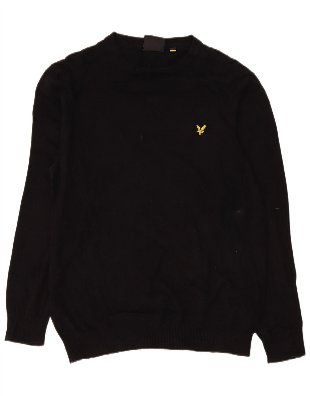 Lyle & Scott Maglione girocollo da uomo in cotone nero medio
