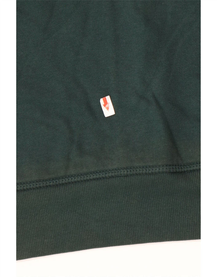 Maglione con cappuccio grafico da uomo Jack & Jones in cotone verde medio