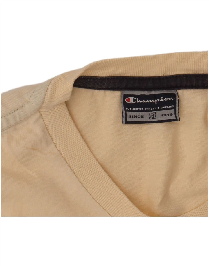 T-shirt grafica da uomo CHAMPION Top beige medio
