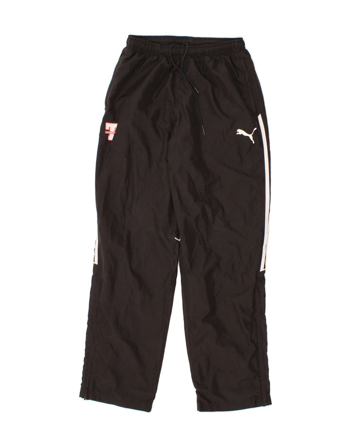 PUMA Mens Graphic Tracksuit Trousers Small  Black Polyester Vintage Puma and Second-Hand Puma from Messina Hembry 