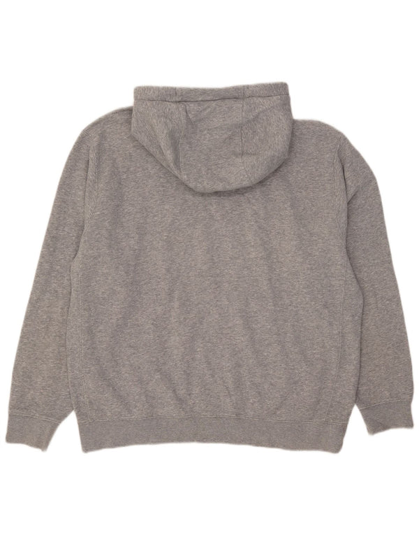 Felpa con cappuccio da uomo Nike Large in cotone chiazzato grigio