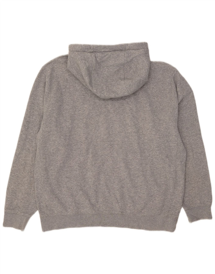 Felpa con cappuccio da uomo Nike Large in cotone chiazzato grigio