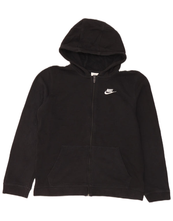 Felpa con cappuccio e zip Nike da ragazzo 13-14 anni XL in cotone nero