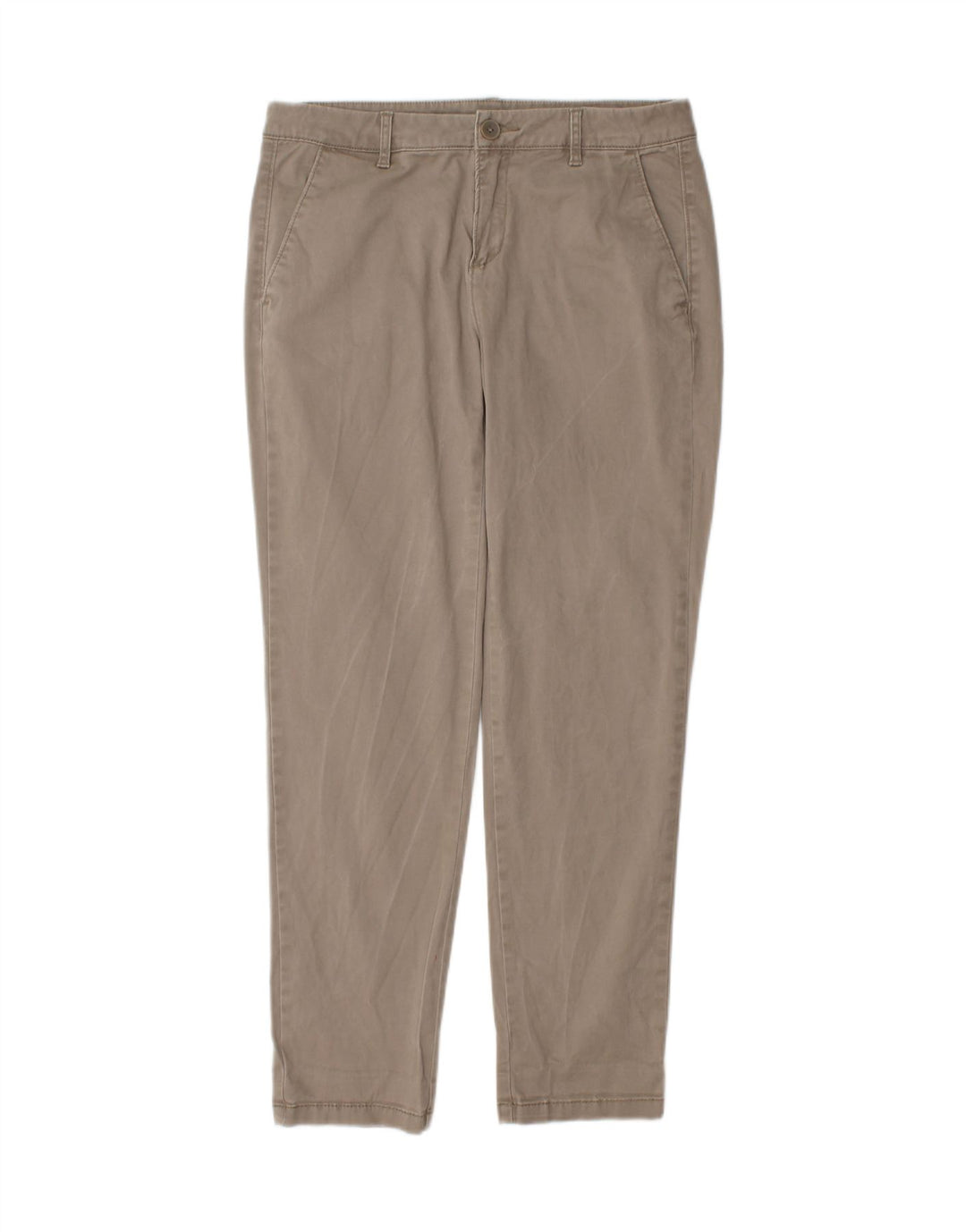 BENETTON Womens Slim Chino Trousers W30 L27 Grey Vintage Benetton and Second-Hand Benetton from Messina Hembry 