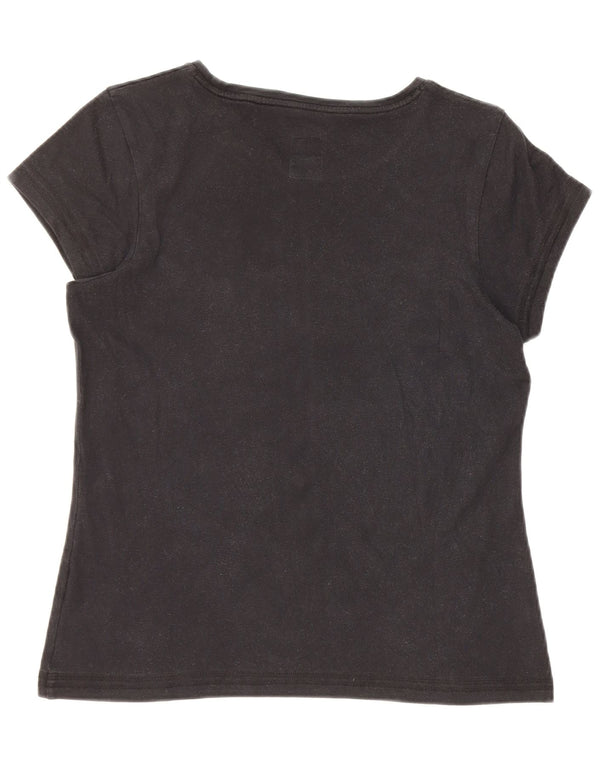 Maglietta grafica da donna Asics Top UK 12 Medium Nera