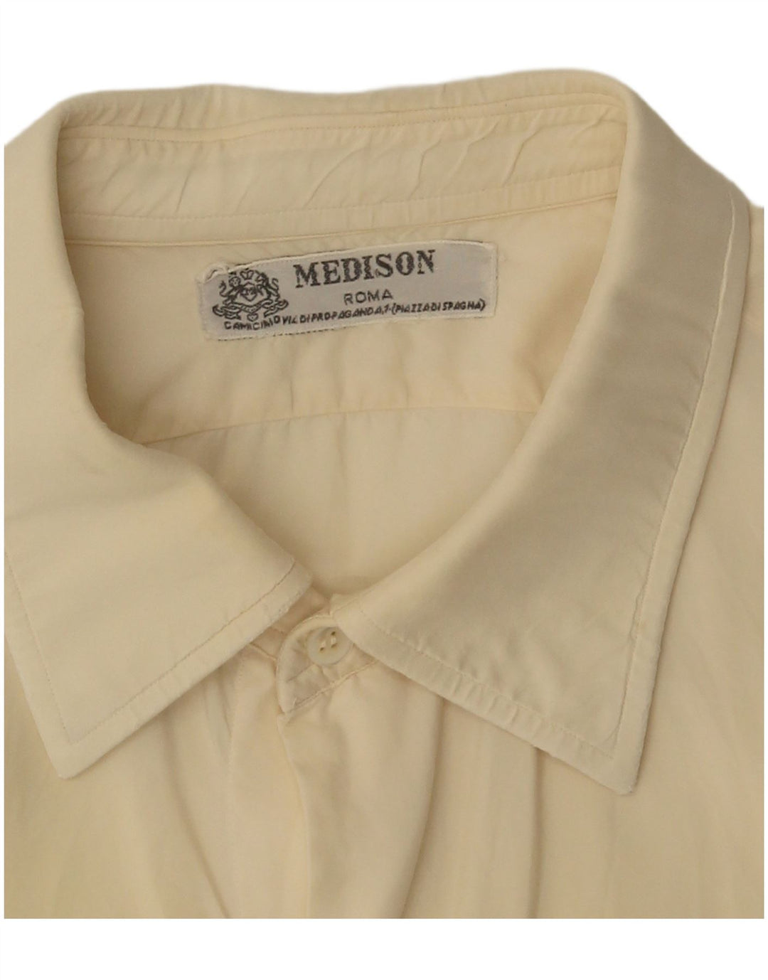 Camicia vintage da uomo giallo medio