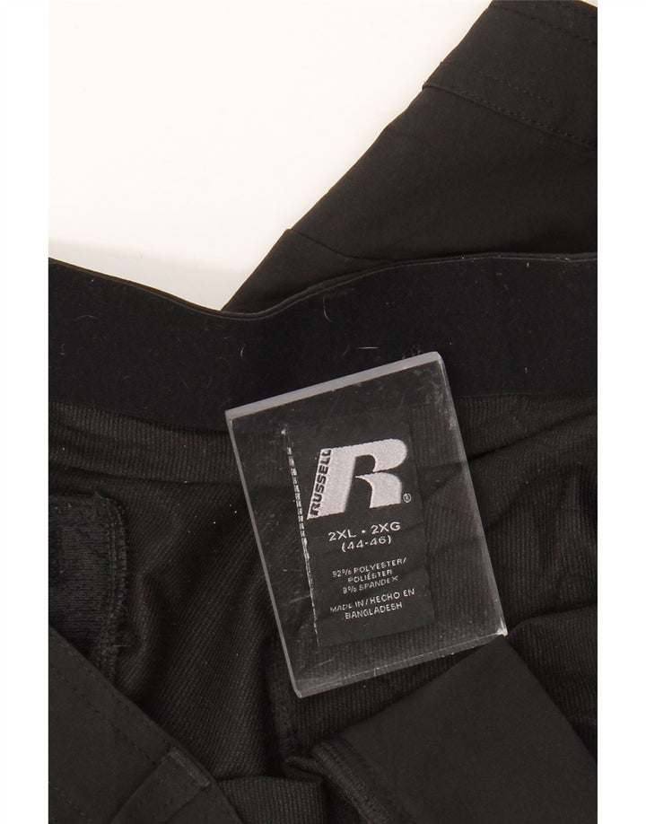 Pantaloni cargo slim da donna RUSSELL ATHLETIC 2XL W32 L30 poliestere nero