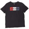 T-shirt grafica da uomo Jack & Jones Top 2XL cotone nero