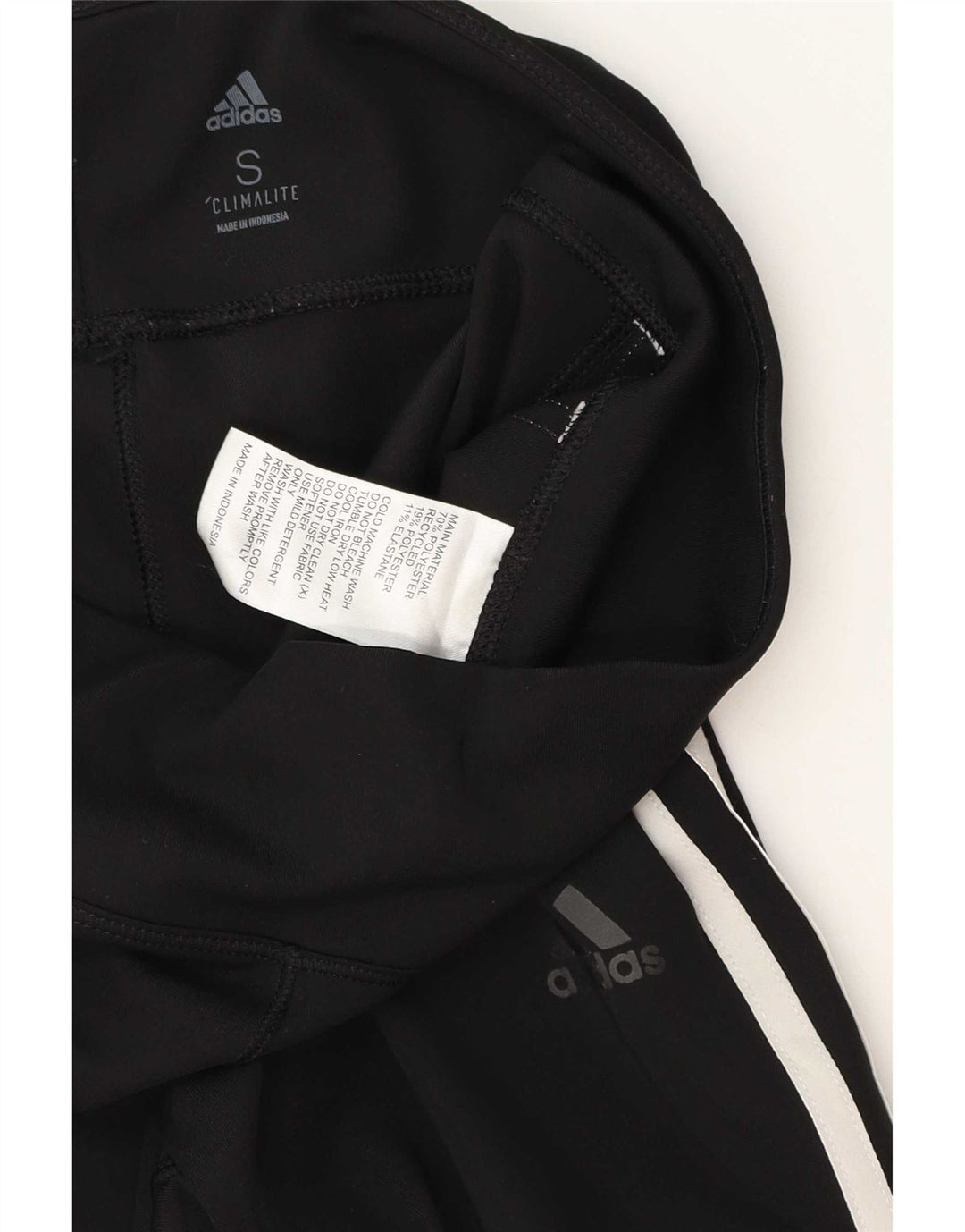 Leggings Adidas Climalite da donna UK 8 Small Poliestere nero