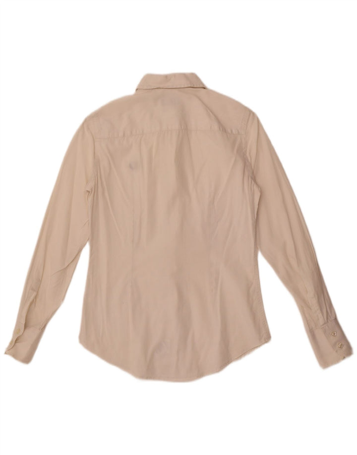 Camicia da donna Fred Perry UK 10 piccola in cotone bianco