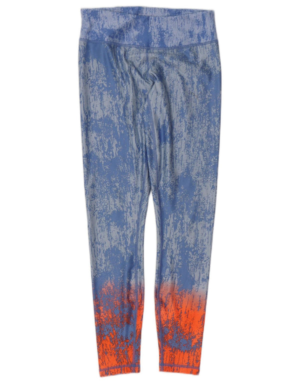 Leggings Puma da donna UK 10 Small Blue Tie Dye Nylon