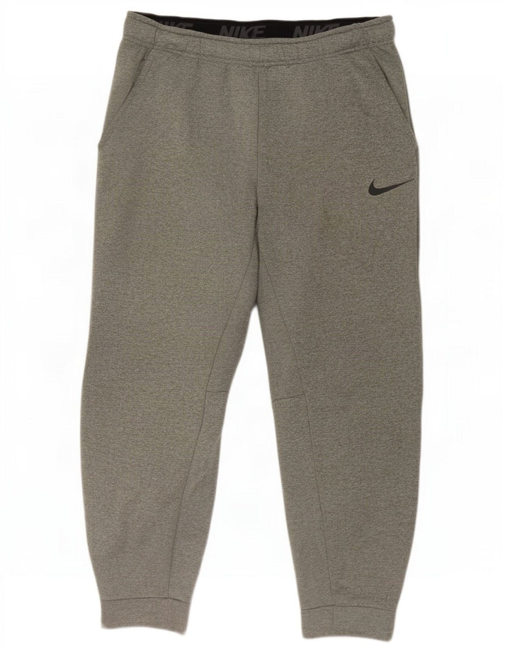 Pantaloni da tuta Nike Dri Fit da uomo, pantaloni da jogging, grandi, in poliestere grigio