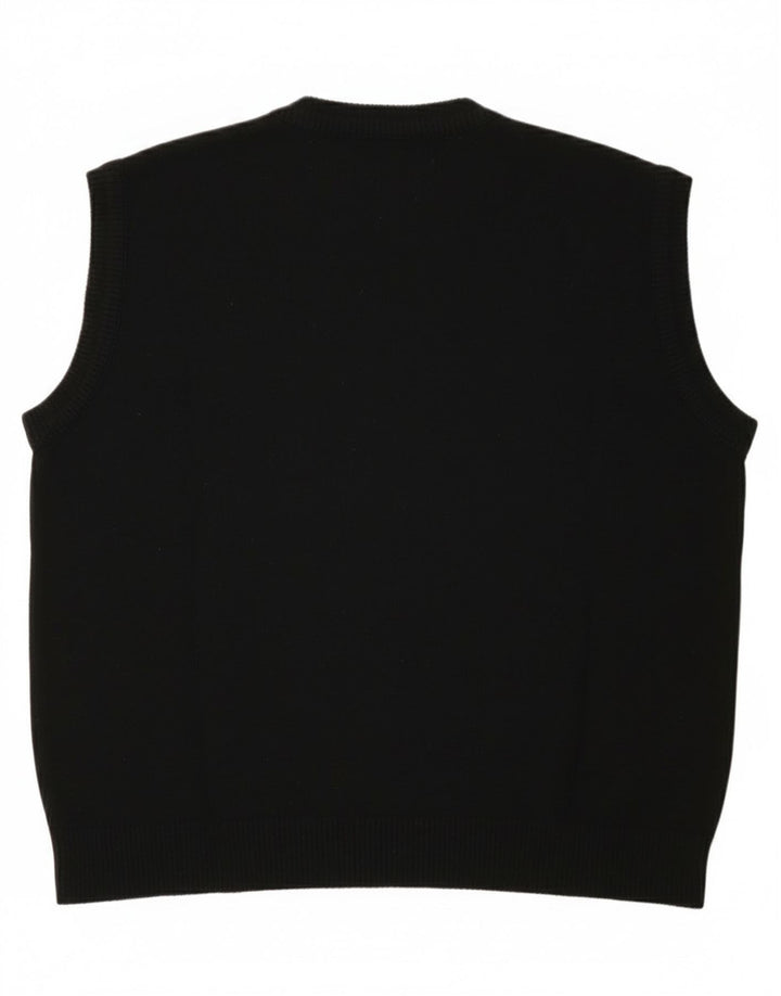 Canotta da uomo St. Bernard, canotta media nera, in acrilico