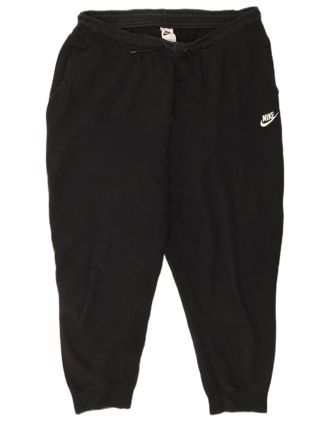 Pantaloni da tuta corti da uomo Nike, pantaloni da jogging, grandi, in cotone nero