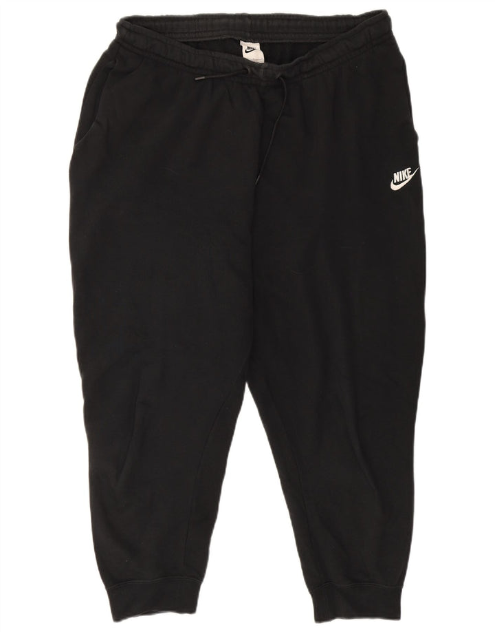 Pantaloni da tuta corti da uomo Nike, pantaloni da jogging, grandi, in cotone nero