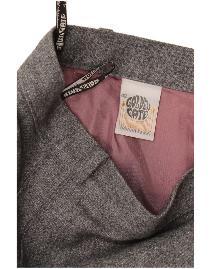 Gonna a trapezio da donna Golden Gate IT 42 media W30 grigia in poliammide