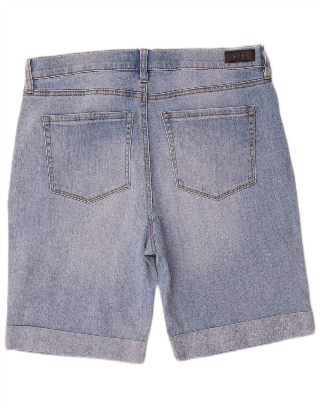 Pantaloncini di jeans da donna Dkny US 14 XL W32 cotone blu