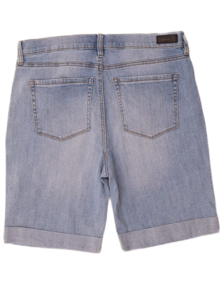Pantaloncini di jeans da donna Dkny US 14 XL W32 cotone blu