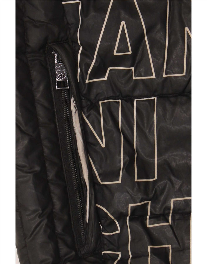 Giacca imbottita grafica da uomo Armani Exchange UK 40 grande nera