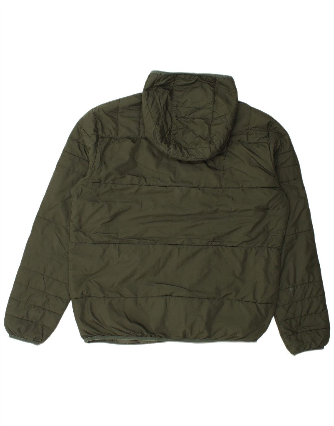 Giacca imbottita con cappuccio da uomo Jack & Jones UK 42 XL poliestere verde