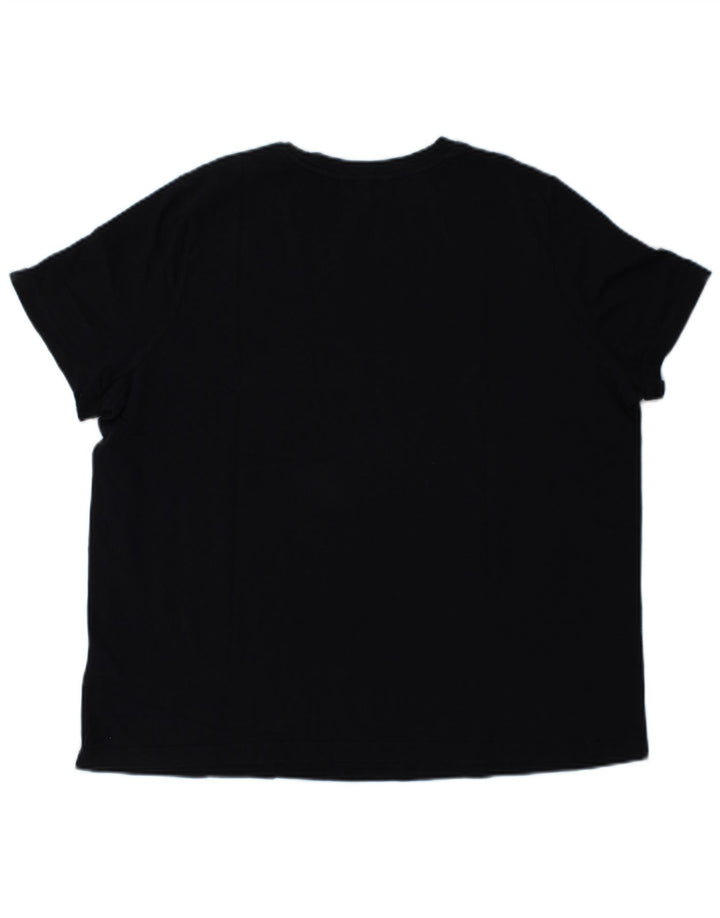 TOMMY HILFIGER T-shirt grafica da donna Top UK 18 XL Cotone blu navy