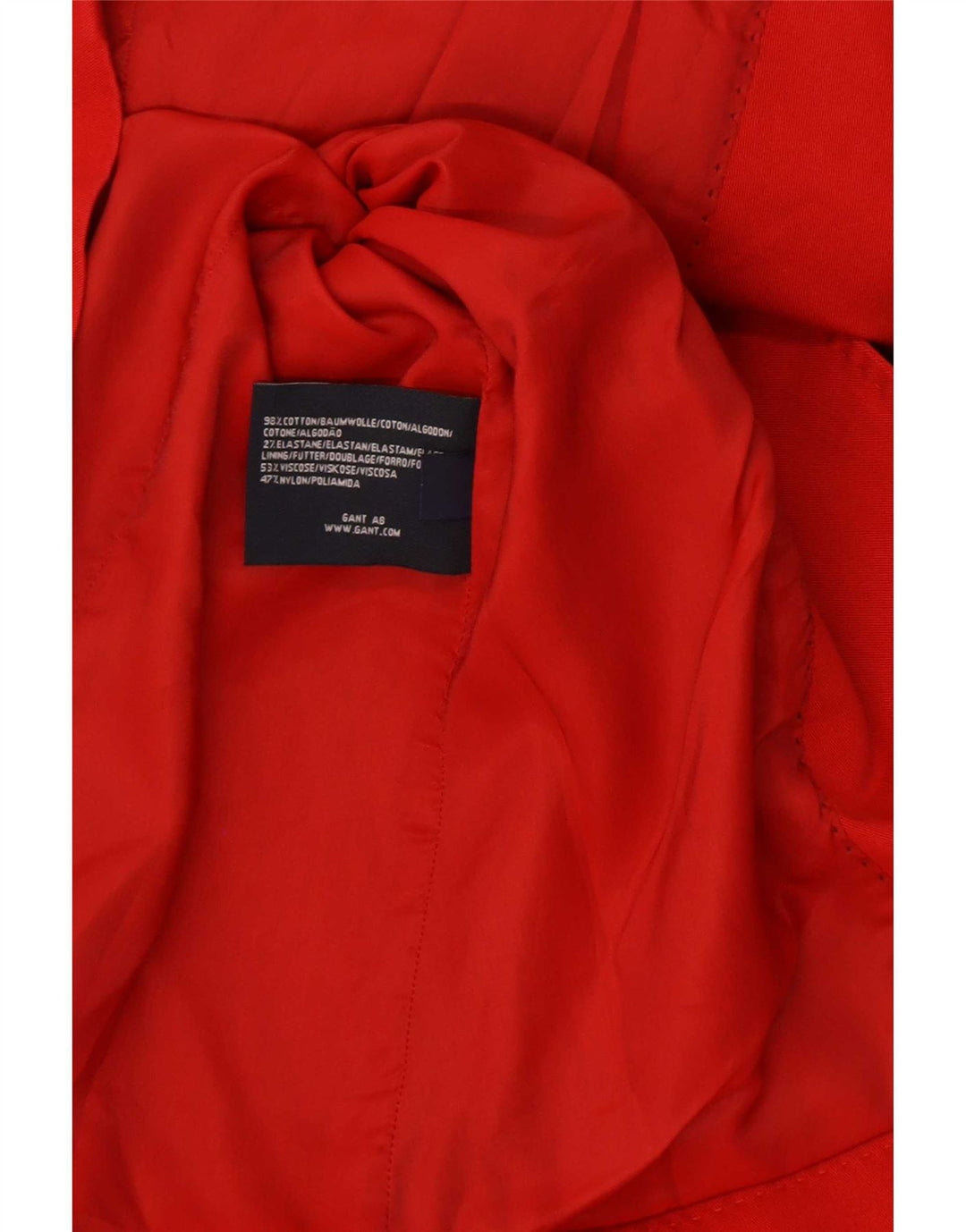 Giacca blazer da donna Gant UK 12 cotone rosso medio