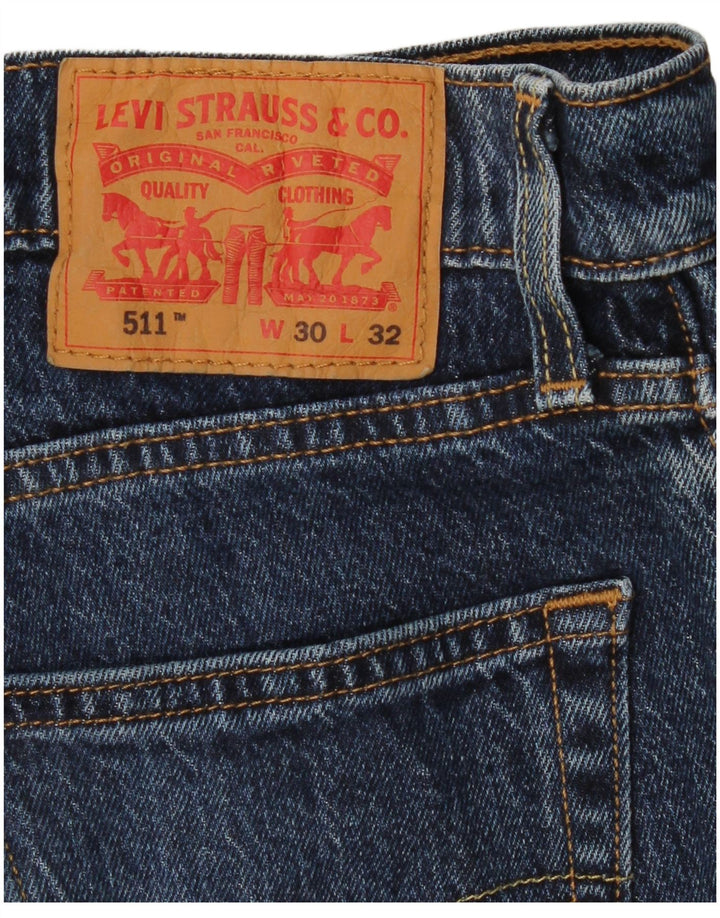 LEVI'S Jeans 511 slim da uomo W30 L28 cotone blu