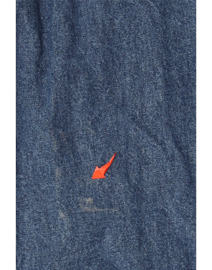 Jeans Carrera Donna a Vita Alta IT 44 Medio W28 L31 Blu Cotone