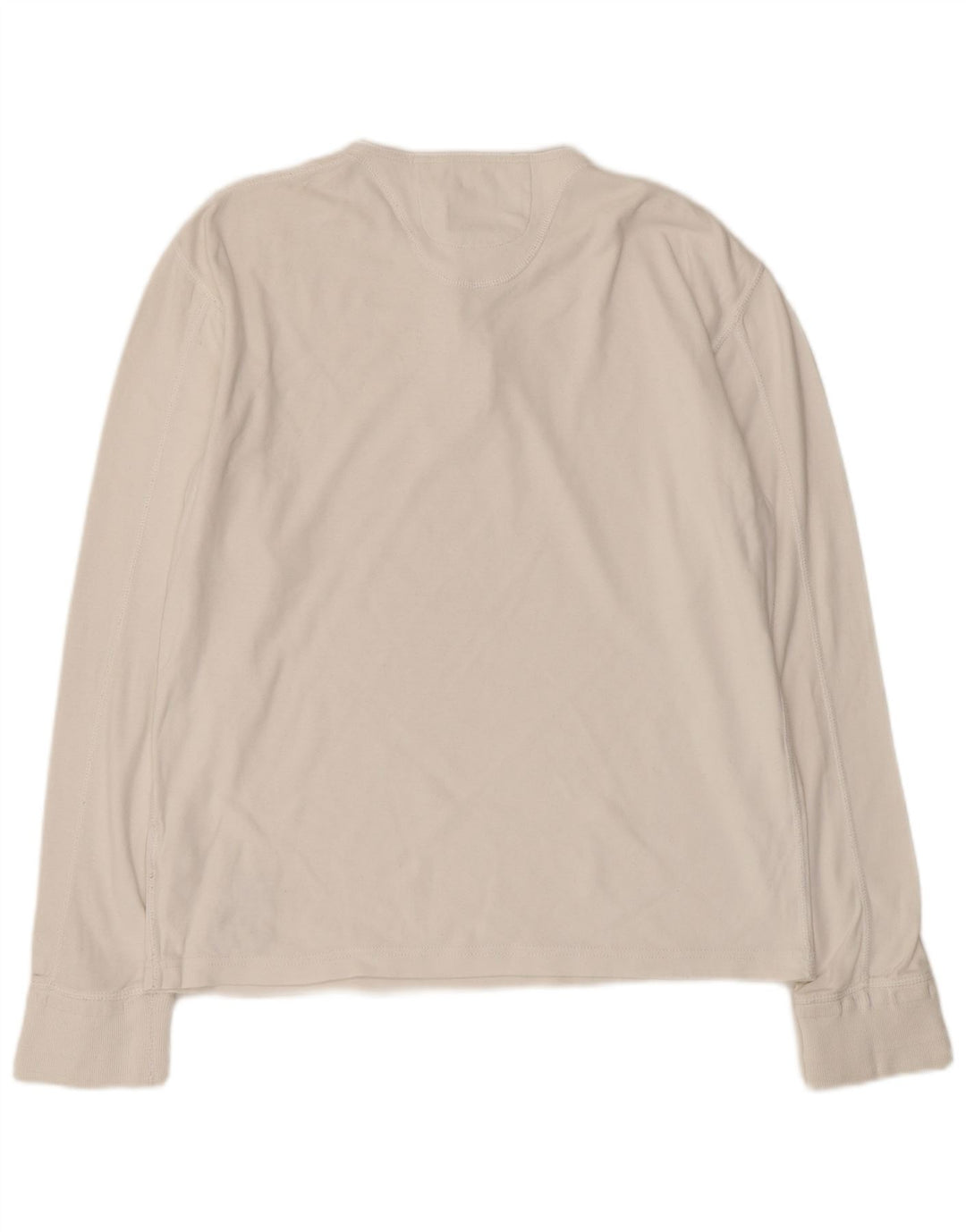 Top Henley da uomo a maniche lunghe XL Superdry in cotone bianco