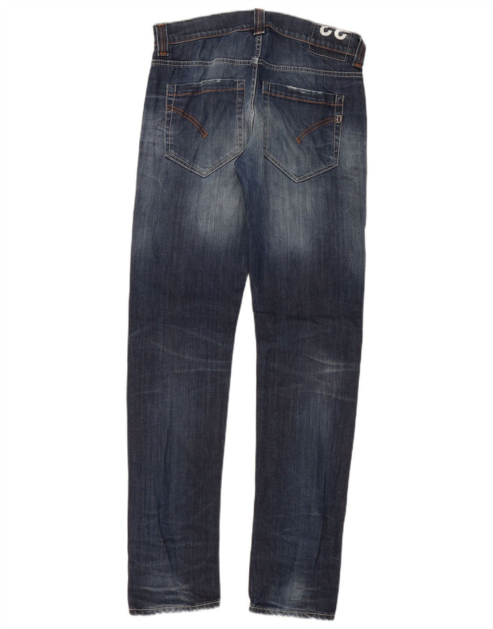 Jeans dritti da uomo DONDUP W33 L33 in cotone blu navy