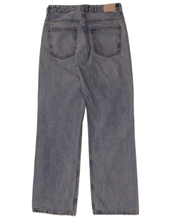 Jeans dritti a vita alta da donna Zara EU 38 piccoli W28 L32 cotone blu