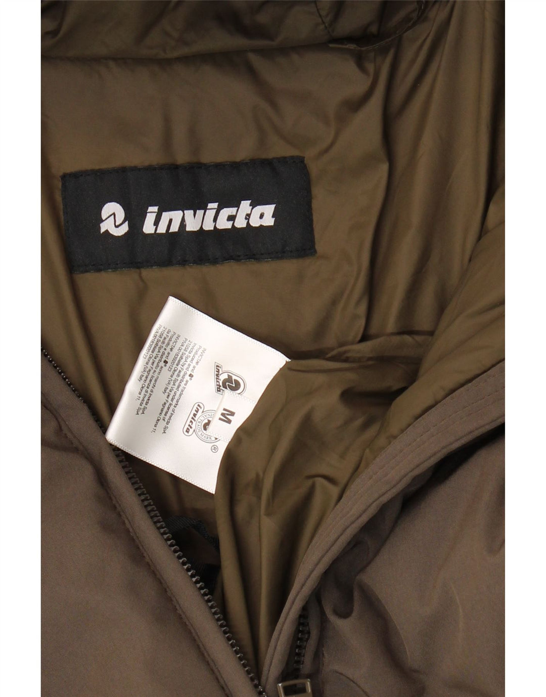 Giacca imbottita con cappuccio da donna Invicta UK 14 Colorblock marrone medio