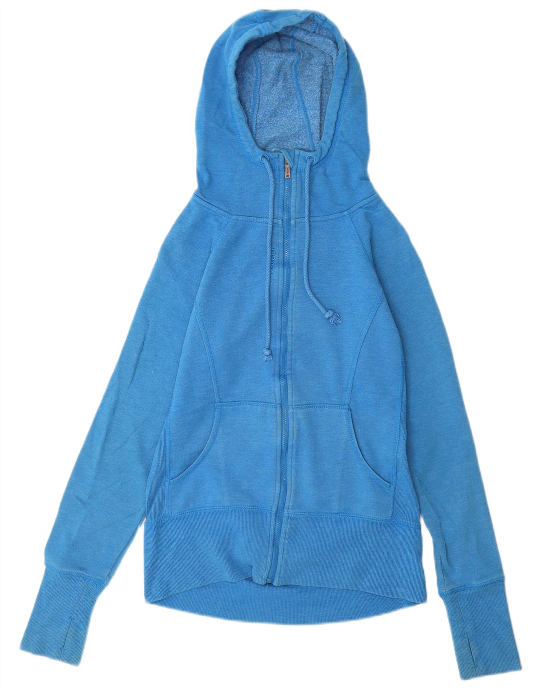 Maglione con cappuccio e zip Reebok da donna UK 10 piccolo blu