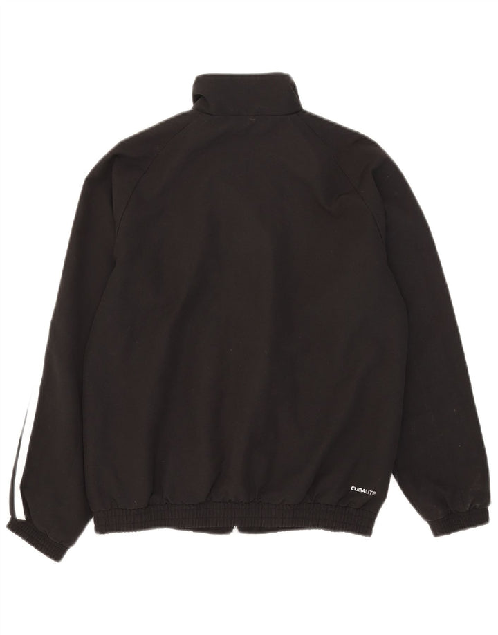 Giacca da tuta Adidas Clima 365 da ragazzo 11-12 anni in poliestere nero