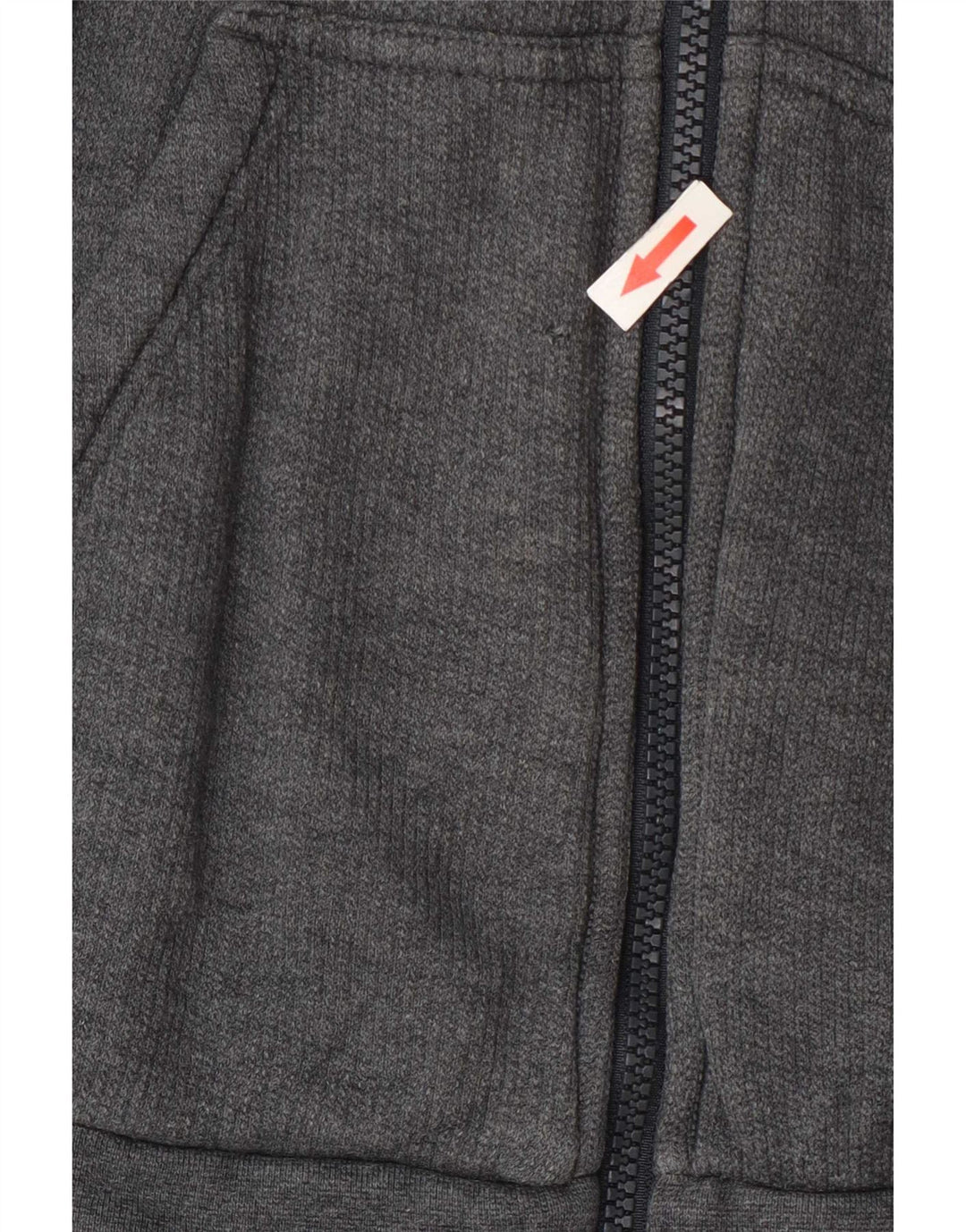 Maglione con cappuccio e zip Adidas da uomo in cotone grigio medio