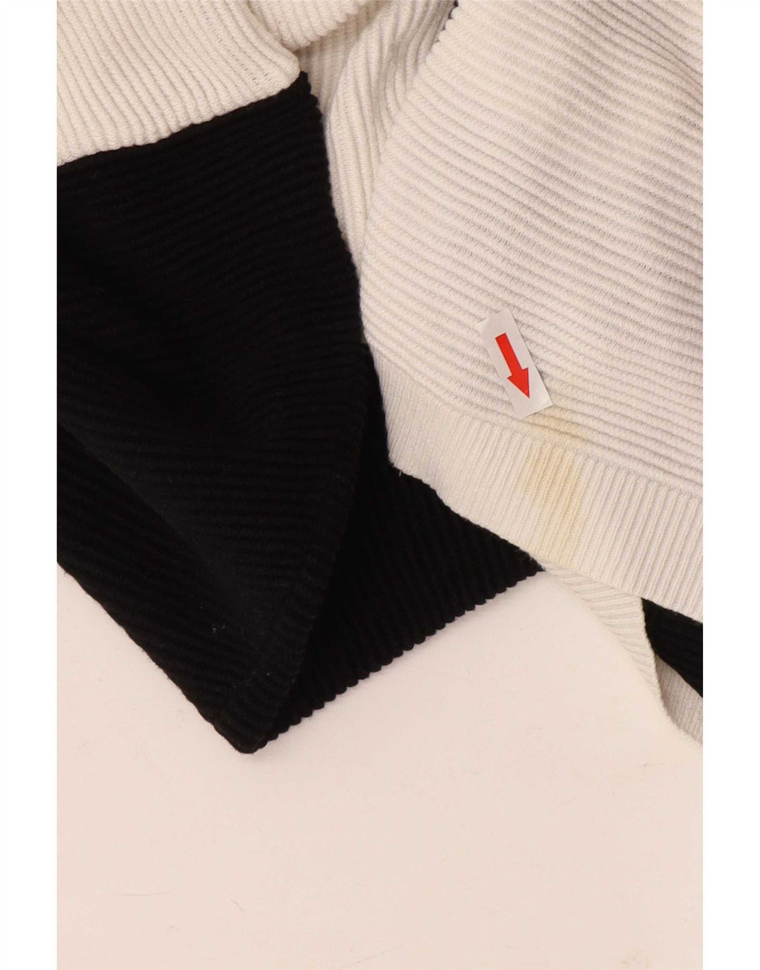 Maglione da donna con scollo a V Phase Eight UK 10 Small White Colourblock