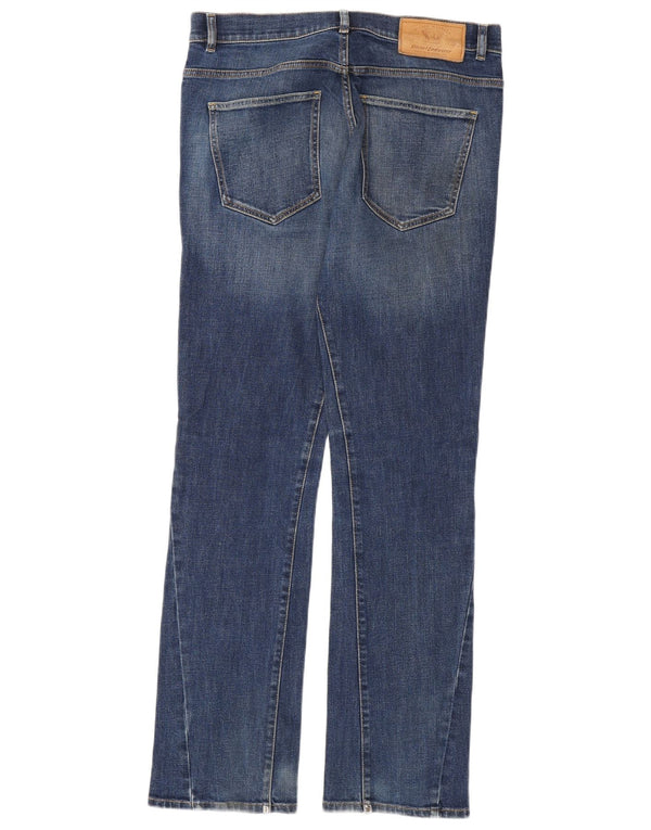Jeans dritti da uomo DIESEL W32 L33 in cotone blu