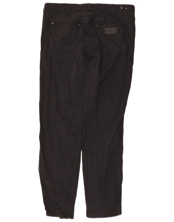 Pantaloni casual dritti regolari da uomo Wrangler Greensboro W36 L32 neri