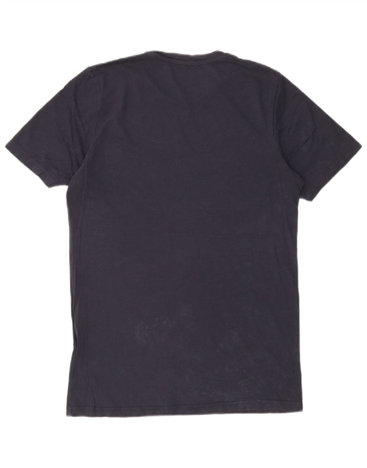 T-shirt grafica da uomo Jack & Jones Top in cotone blu navy medio