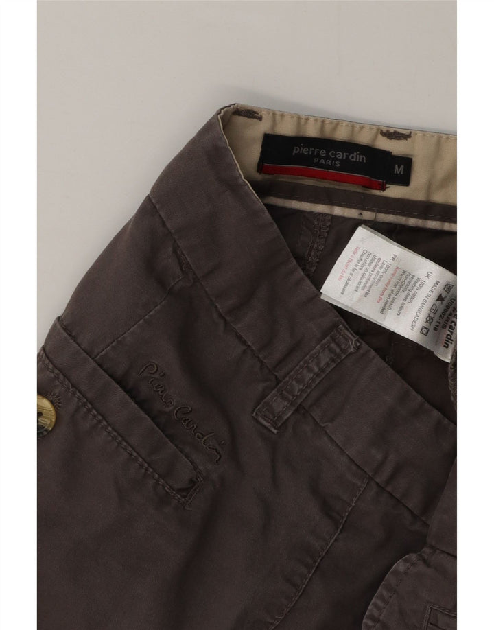 Pantaloncini chino da uomo Pierre Cardin medi W36 cotone grigio