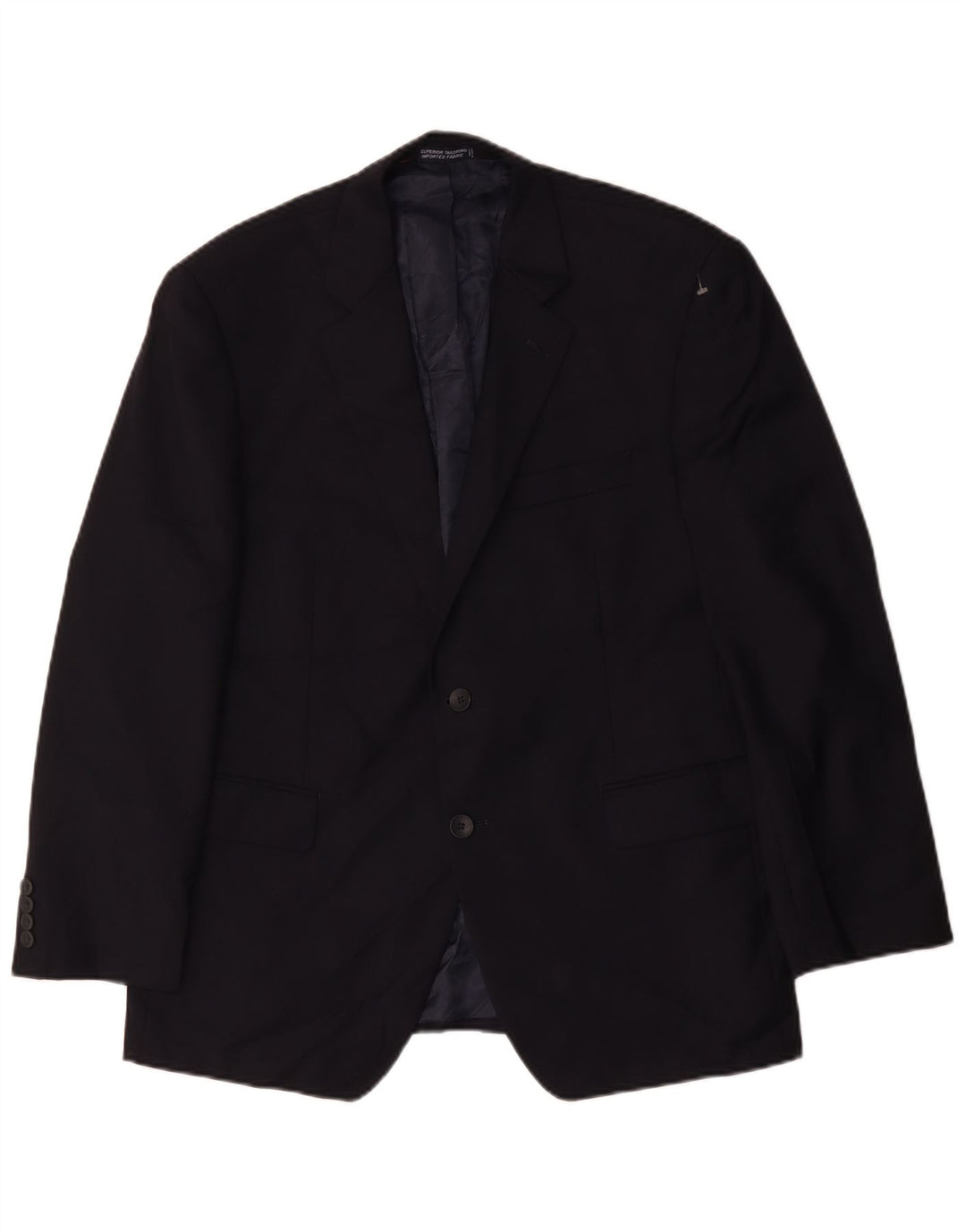 Giacca blazer da uomo a 2 bottoni Nautica UK 40 grande in lana blu navy