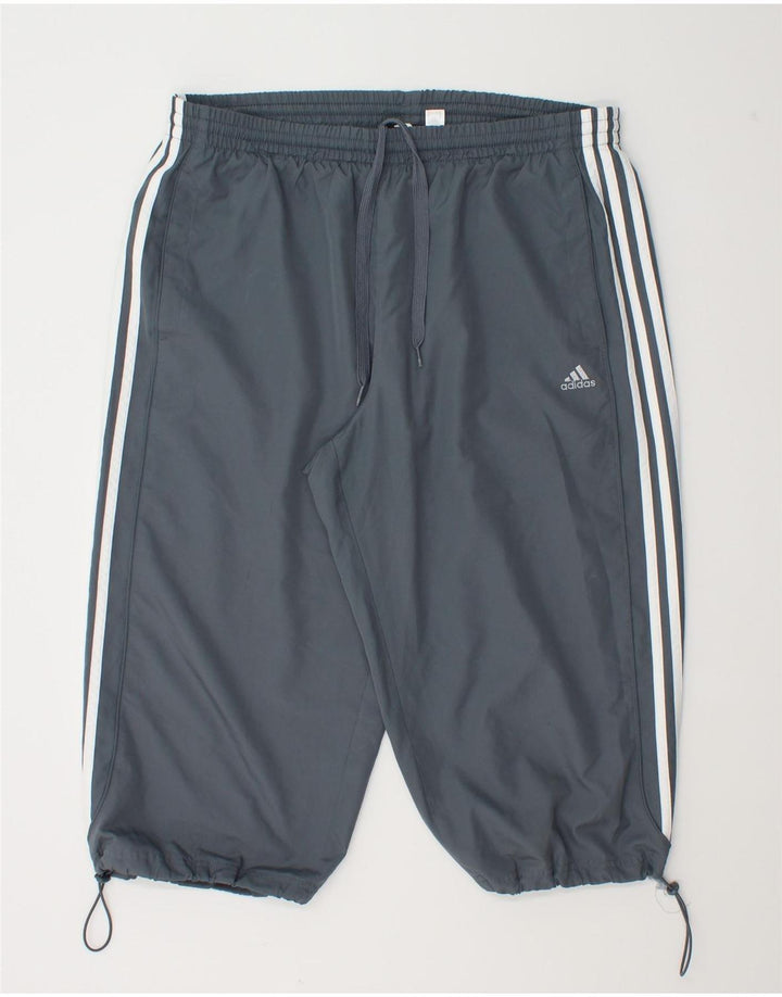 Pantaloni da tuta Adidas Capri da uomo XL poliestere grigio