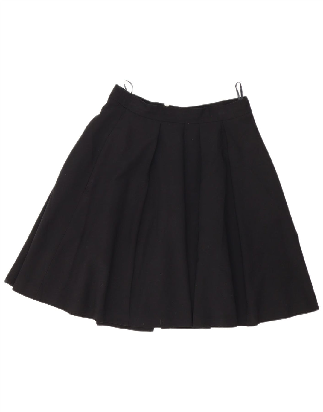Gonna a trapezio pieghettata da donna French Connection UK 12 media W28 nera