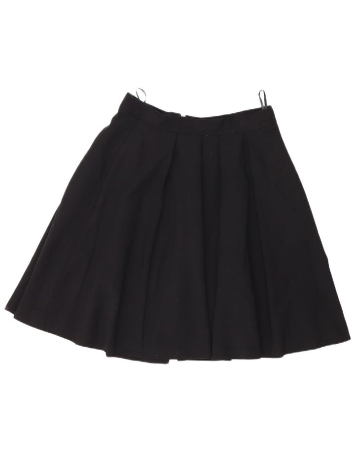 Gonna a trapezio pieghettata da donna French Connection UK 12 media W28 nera