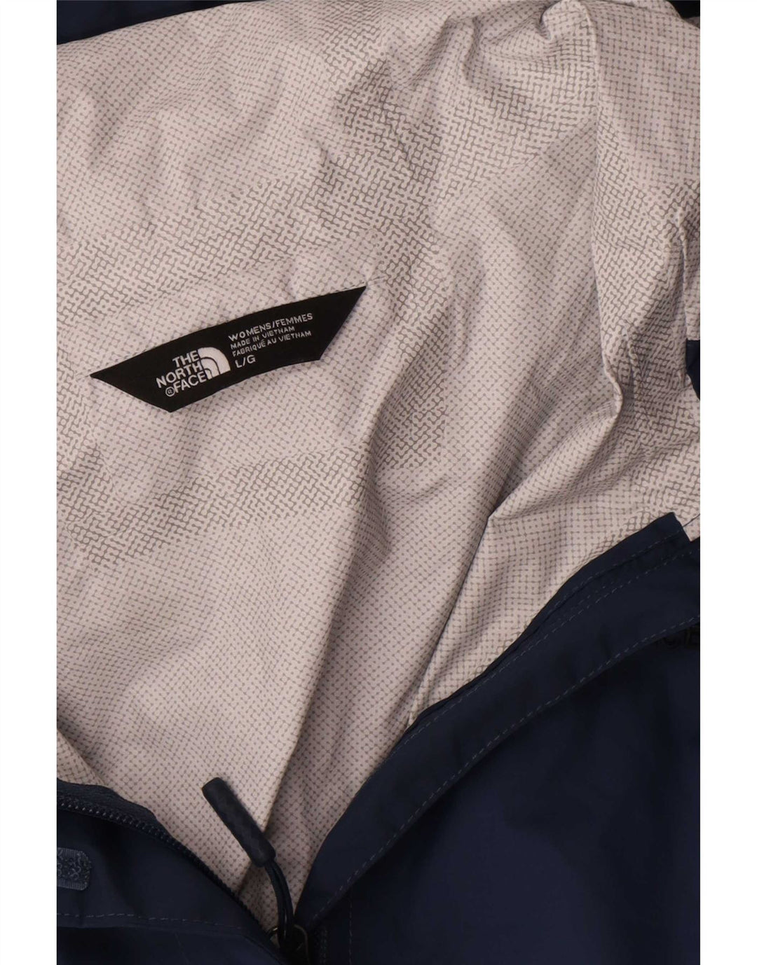 Giacca antipioggia con cappuccio da donna The North Face UK 16 Large Blu Navy