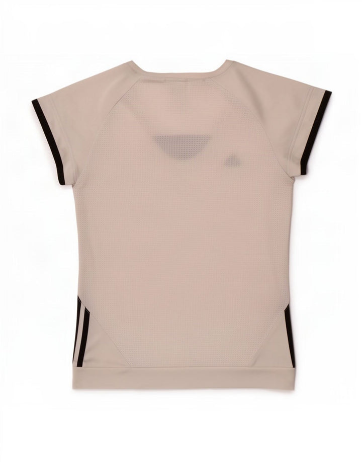 T-shirt da donna Adidas Top UK 12 poliestere bianco medio