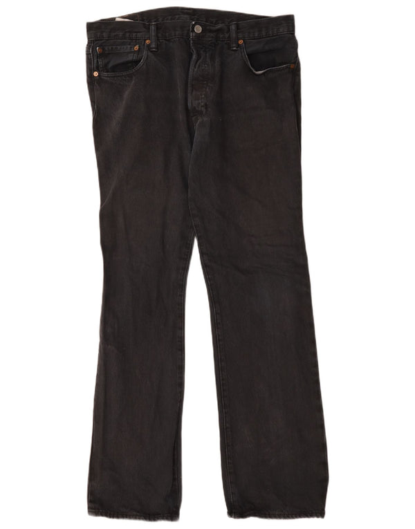 Jeans dritti da uomo LEVI'S W34 L32 cotone nero