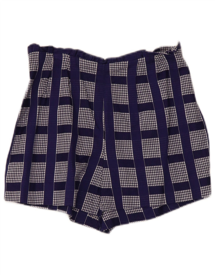 Set da 2 pezzi vintage da donna UK 2 2XS blu a quadri